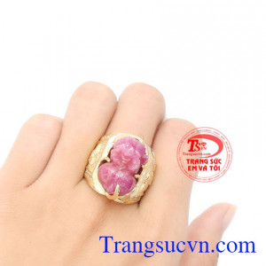 Nhẫn nam vàng tây đá quý uy tín, chất lượng, giao hàng toàn quốc