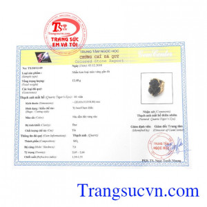Giấy kiểm định từ trung tâm ngọc học