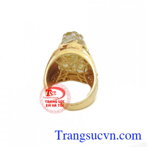 Nhẫn nam tỳ hưu may mắn