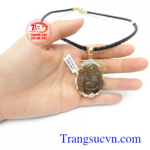 Bộ dây phật Di Lặc thạch anh tóc thiên nhiên