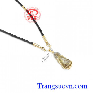 Bộ dây chuyền nữ thạch anh tóc thiên nhiên