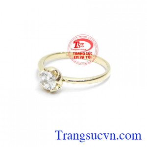 Nhẫn nữ vàng tây dành cho phái đẹp phù hợp làm quà tặng sinh nhật hoặc trong các dịp ý nghĩa