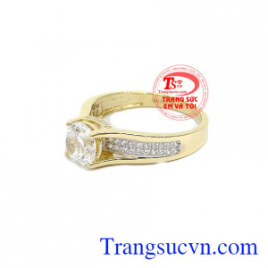 Nhẫn nữ vàng tây dành cho phái đẹp phù hợp làm quà tặng sinh nhật hoặc trong các dịp ý nghĩa