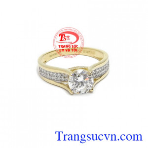 Nhẫn nữ vàng sang trọng được các bạn nữ ưa thích, kiểu dáng sang trọng, tinh tế