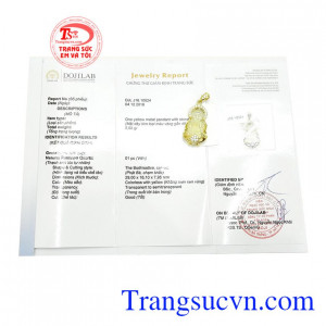 Sản phẩm có giấy kiểm định đá quý