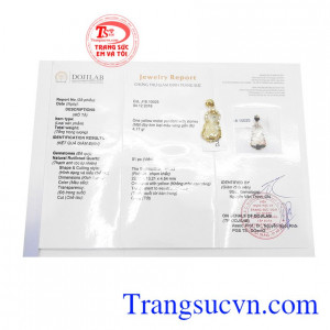 Sản phẩm có giấy kiểm định đá quý