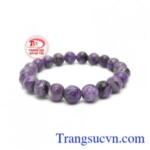 Chuỗi tay Charoite thiên nhiên