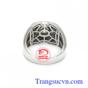 Nhẫn nam vàng trắng Hàn Quốc uy tín, chất lượng, giao hàng toàn quốc