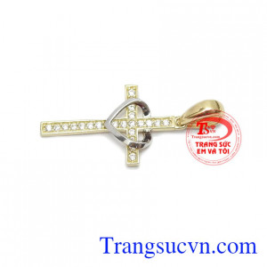 Mặt dây chế tác từ vàng tây 10k, bảo hành uy tín giao hàng toàn quốc