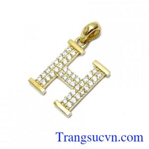 Mặt dây chuyền chữ H đẹp được các bạn nam ưa thích