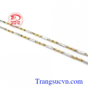Dây chuyền nam vàng tây thời thượng, phù hợp nhiều mặt dây chuyền khác nhau