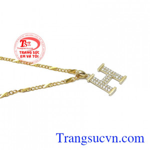 Bộ mặt dây chữ H đẹp, giao hàng nhanh trên toàn quốc