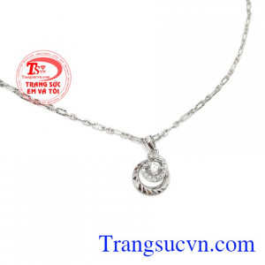 Bộ dây chuyền vàng trắng đẹp
