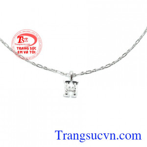 Bộ dây chuyền vàng trắng đẹp, giao hàng nhanh trên toàn quốc