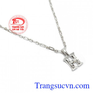 Bộ dây chuyền vàng trắng đẹp