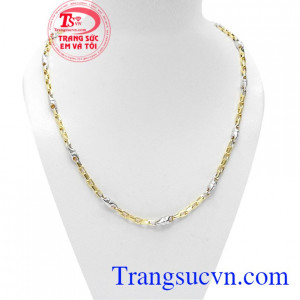 Dây chuyền nam thời trang cá tính là sản phẩm dây chuyền nam vàng tây kiểu dáng đơn giản, đẹp được thiết kế tinh tế
