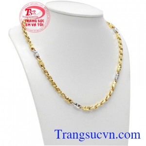 Dây chuyền nam vàng tây sang trọng Dây chuyên nam sáng bóng