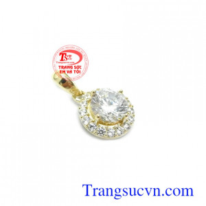 Mặt dây chuyền quý phái nhập khẩu Korea 10k bền đẹp, tinh tế, phù hợp nhiều loại dây chuyền khác nhau