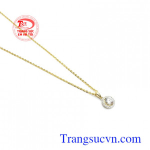 Mặt dây chuyền quý phái vàng 10k, bảo hành 6 tháng, giao hàng nhanh trên toàn quốc