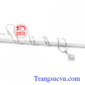 Bộ dây chuyền vàng tây dịu dàng, tinh tế