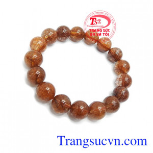 Chuỗi thạch anh tóc nâu vàng thịnh vượng, giao hàng nhanh trên toàn quốc