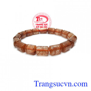 Chuỗi thạch anh tóc lu thống may mắn là sản phẩm thạch anh tóc thiên nhiên, có giấy kiểm định kiểm định đá thiên nhiên