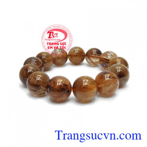 Thạch anh tóc thành công là sản phẩm thạch anh tóc cao cấp có mật độ tóc nhiều, dầy, khi soi dưới ánh đèn sẽ thấy màu ánh kim lấp lánh