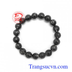 Chuỗi tay thạch anh tóc đen thiên nhiên bền đẹp, chất lượng