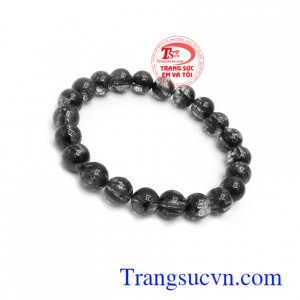 Chuỗi thạch anh tóc đen tài lộc 8 ly là món quà tặng ý nghĩa dành tặng người yêu thương