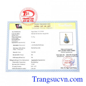 Giấy kiểm định từ trung tâm ngọc học