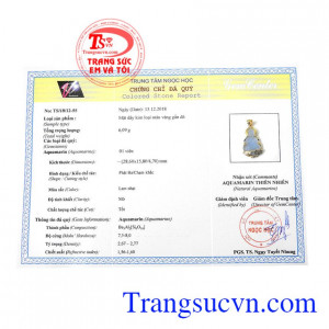 Giấy kiểm định từ trung tâm ngọc học