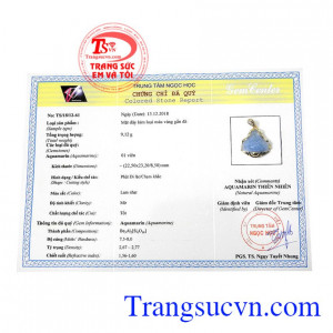 Giấy kiểm định từ trung tâm ngọc học