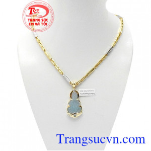 Bộ dây chuyền aquamarin đẹp là bộ sản phẩm đẹp được các bạn na ưa thích