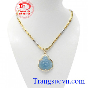 Bộ dây chuyền vàng phật di lặc là sản phẩm bộ dây chuyền vàng tây được các bạn nam ưa thích