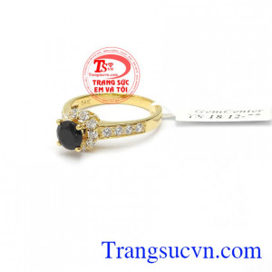 Nhẫn nữ sapphire nữ hoàng 14k, giao hàng nhanh trên toàn quốc
