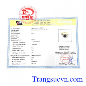 Giấy kiểm định từ trung tâm ngọc học