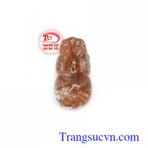 Tỳ hưu thạch anh tóc thành đạt đá thiên nhiên bền đẹp, chất lượng