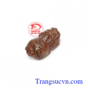 Tỳ hưu thạch anh tóc thiên nhiên cao cấp, sang trọng