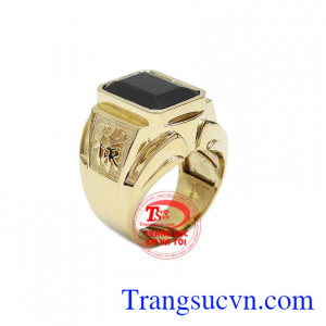 Nhẫn Nam Sapphire Đẳng Cấp là sản phẩm được thiết kế 3D sang trọng, lịch lãm