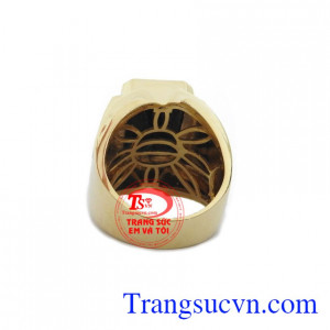 Nhẫn Nam Sapphire Đẳng Cấp vàng 18k, bảo hành 12 tháng, giao hàng nhanh trên toàn quốc