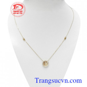 Dây chuyền Korea chữ H phong cách vàng 10k nhập khẩu nguyên chiếc bền đẹp, chất lượng, đeo hợp thời trang