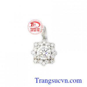 Mặt dây Hàn Quốc thời trang vàng trắng 10k bền đẹp, chất lượng, kiểu dáng thời trang