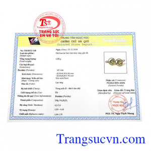 Giấy kiểm định từ trung tâm ngọc học