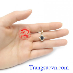 Mặt dây Sapphire thịnh vượng bình an