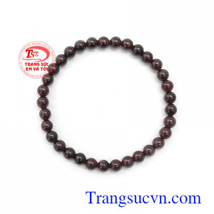 Chuỗi tay ngọc hồng lựu thiên nhiên may mắn