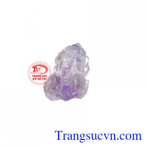 Đá thạch anh tím tỳ hưu nhỏ mang đến sự bình an và thịnh vượng cho người sử dụng.