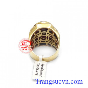 Nhẫn nam đá quý chế tác công nghệ cao, mang lại nét phong cách, thời trang và sang trọng