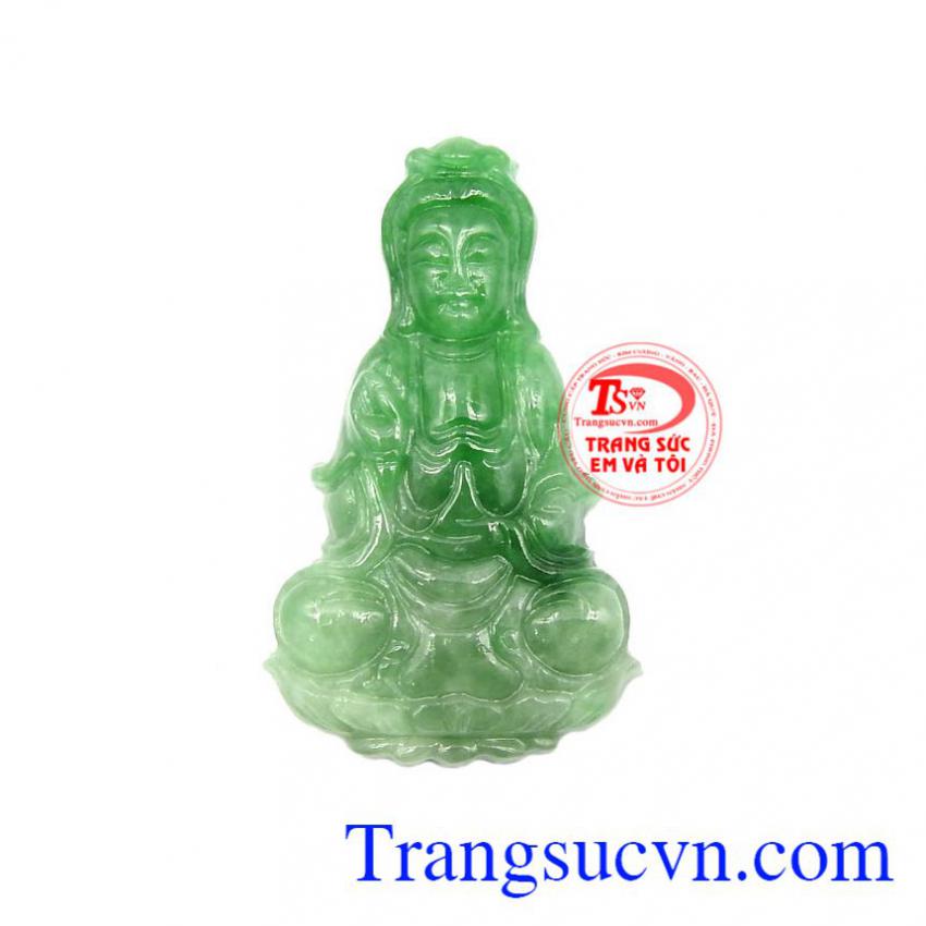 Mặt Jadeite Phật quan âm tinh xảo