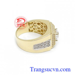 Nhẫn nam vàng tây 10k đẳng cấp nhập khẩu nguyên chiếc kiểu dáng mới lạ và thời trang