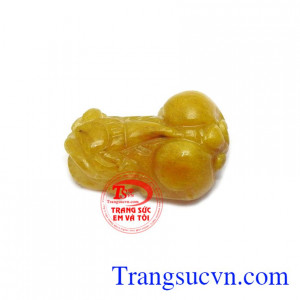 Tỳ hưu chiêu tài lộc có thể bọc vàng làm mặt dây chuyền, mặt nhẫn, lắc tay